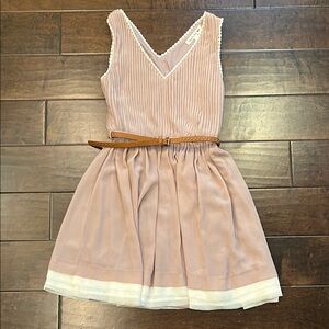 Elegant Pink Sleeveless Junior Dress size S